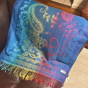 NWT I ❤️Jerusalem 100% Cashmere Original Cashmere Beautiful Design scarf